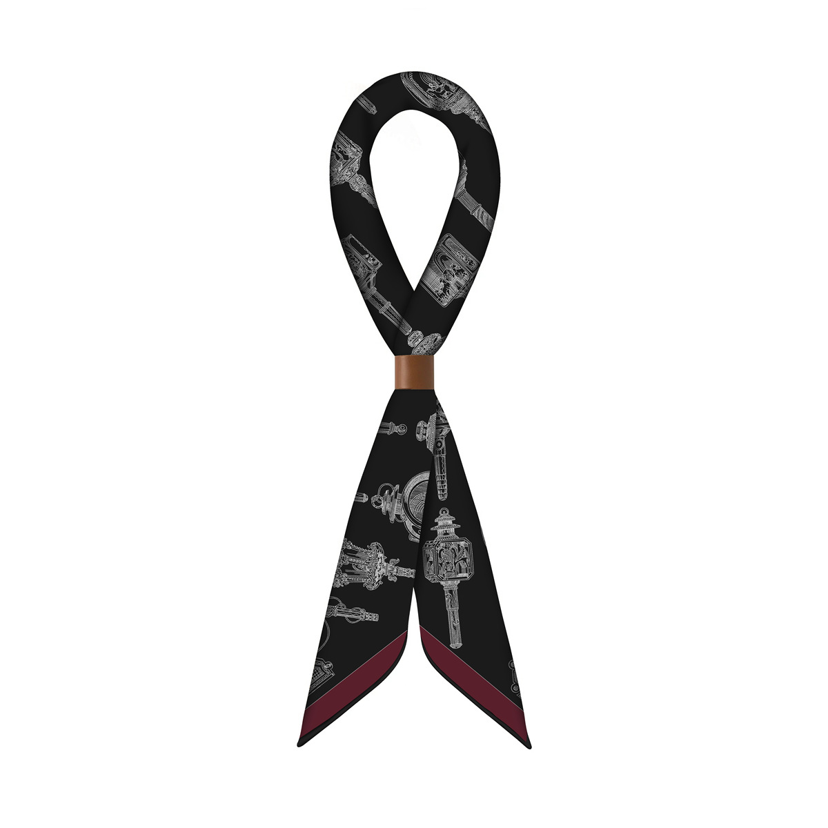 Cashmere Scarf - Black Luxury Designers Silk Cashmere Scarf