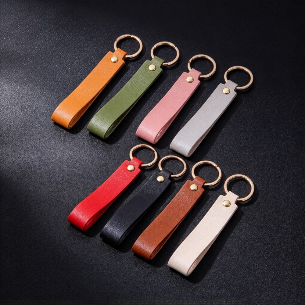 1/5pcs PU Leather Keychain Gif - Leather Wallet Men ulasan dan harga