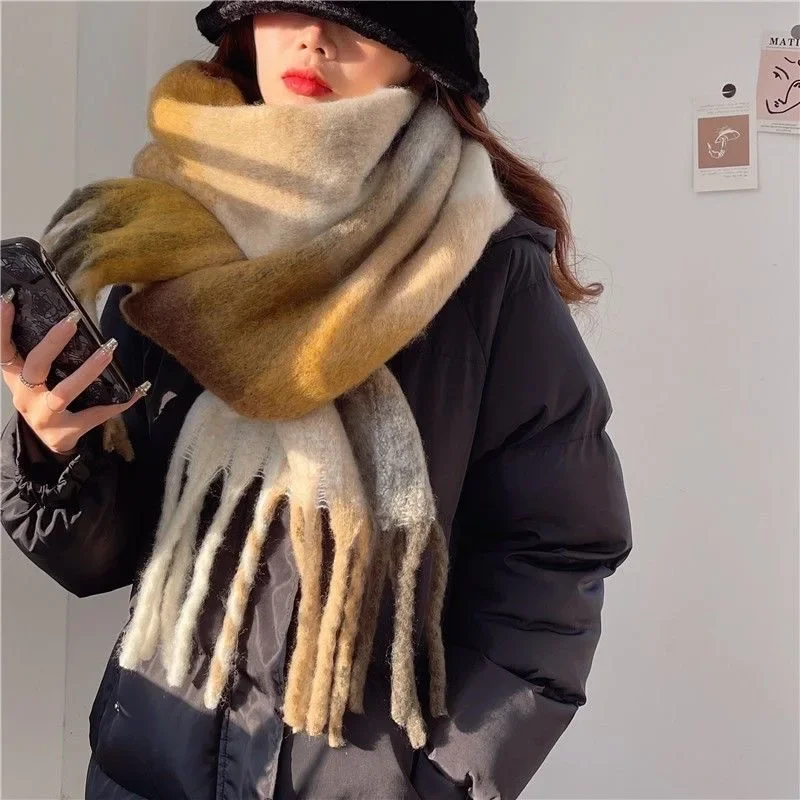 2026 Winter Thick Warm Scarf L - Cashmere Scarf ulasan dan harga