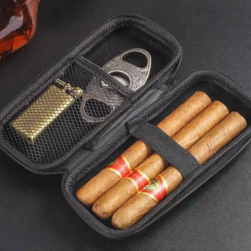 6-Count Portable Cigar Case Li - Premium Cigar Case ulasan dan harga