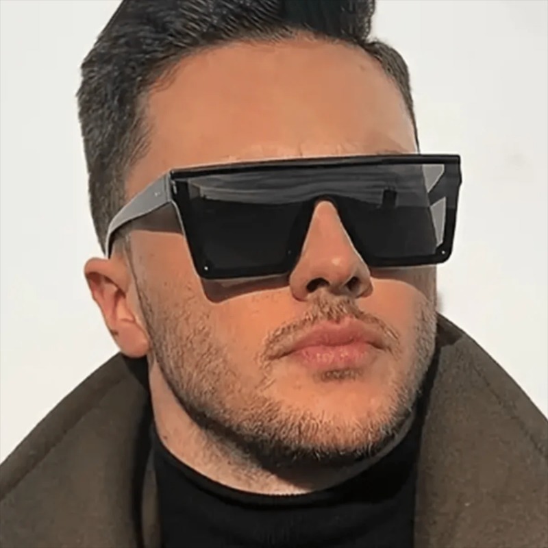 Fashion Oversized Square Brand - Sunglasses Uv400 ulasan dan harga