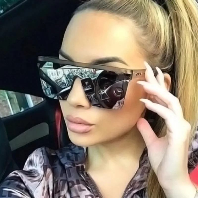 Fashion Oversized Square Brand - Sunglasses Uv400 ulasan dan harga