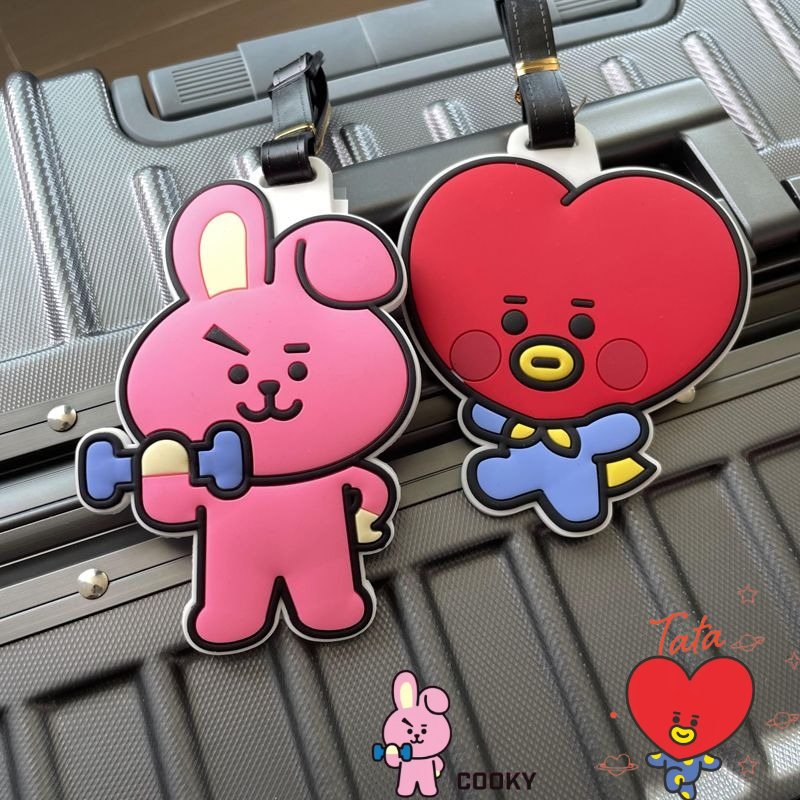 BT21 Cartoon Cute Keychain Kaw - Travel Luggage Set ulasan dan harga