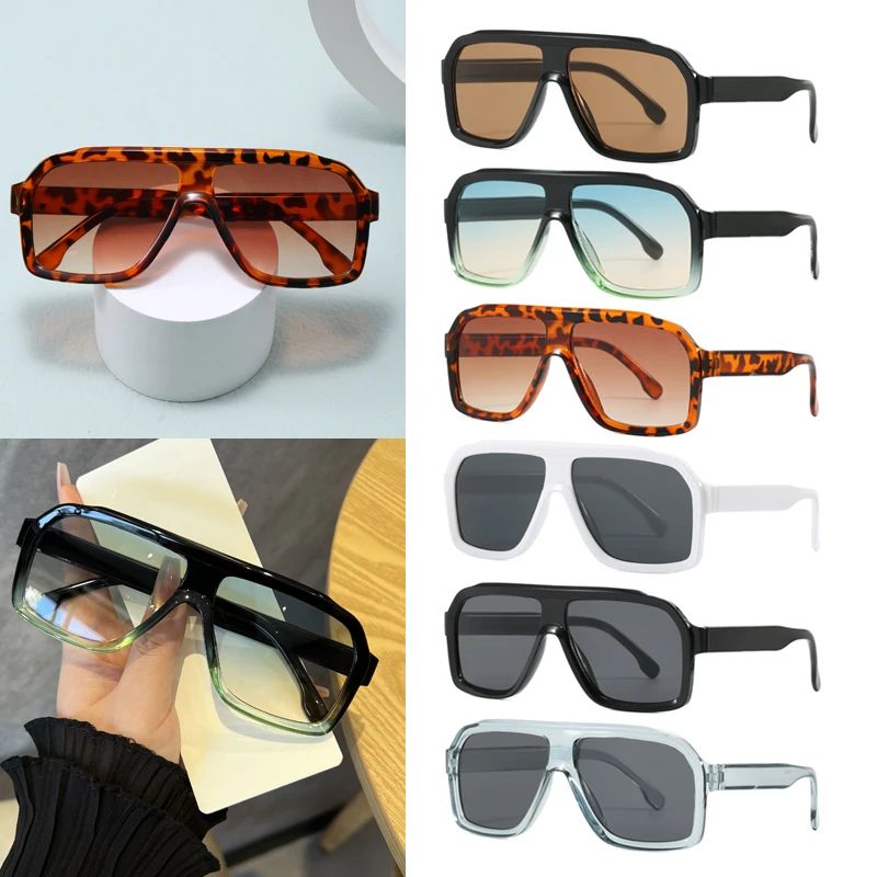 1PCS Oversized Square Anti Lig - Sunglasses Uv400 ulasan dan harga
