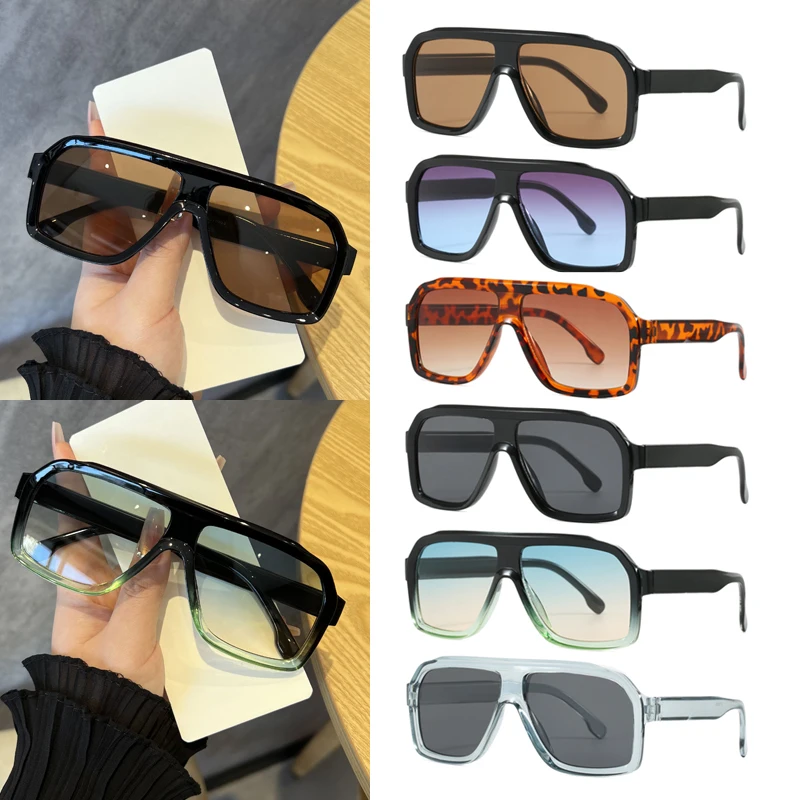 1PCS Oversized Square Anti Lig - Sunglasses Uv400 ulasan dan harga