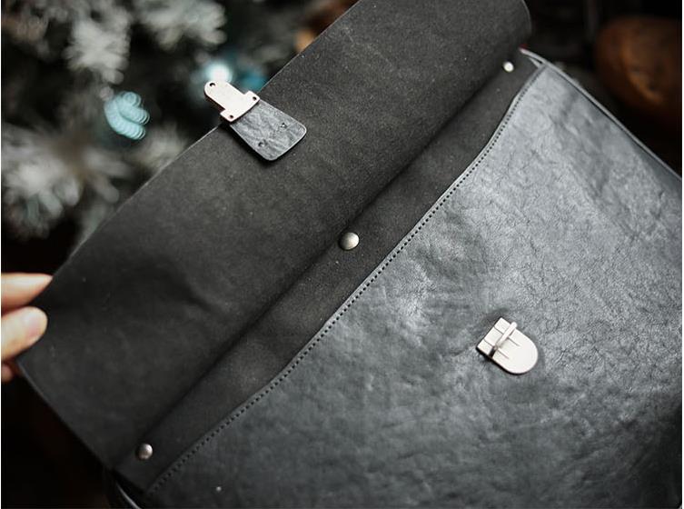 LuxurySoft Black Genuine Leath - Leather Briefcase ulasan dan harga