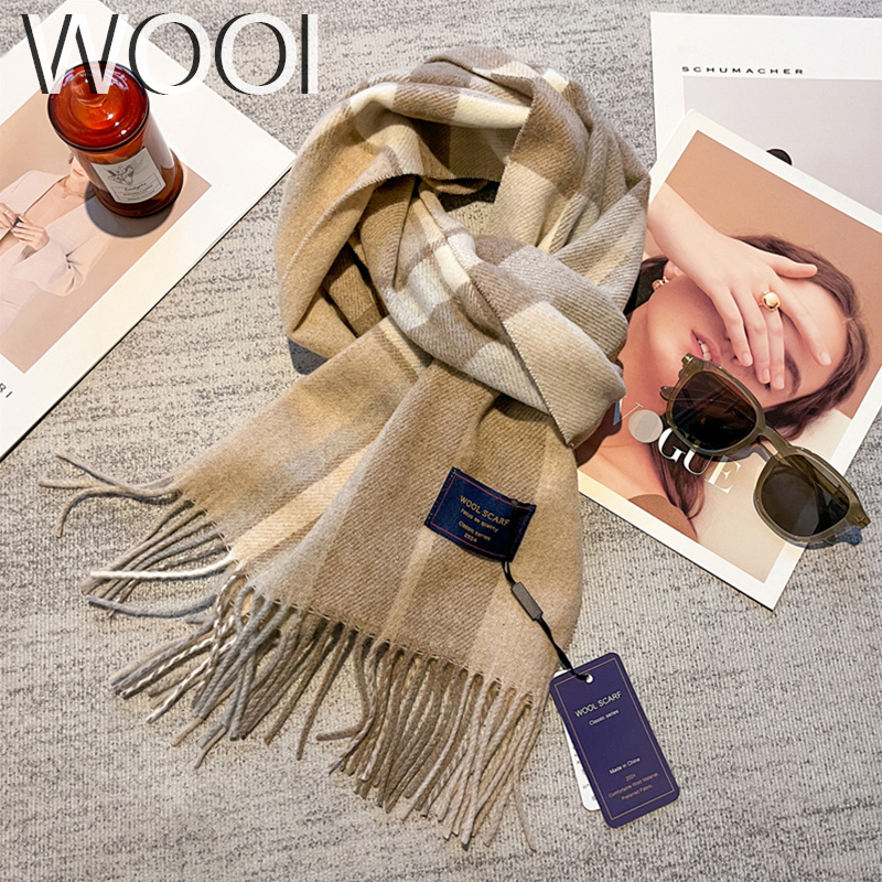 Luxury British Wool Blending S - Cashmere Scarf ulasan dan harga
