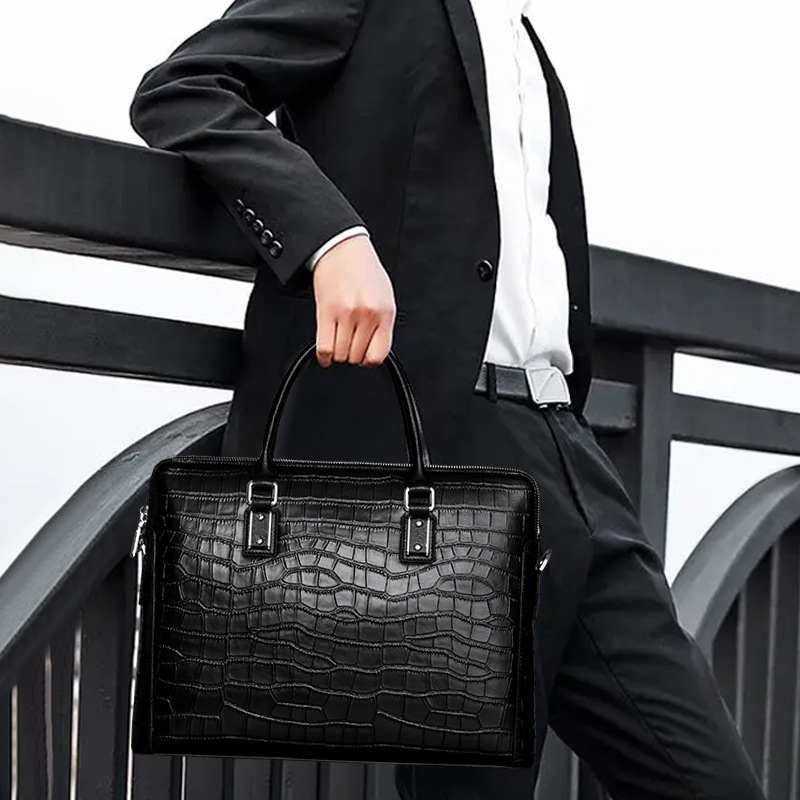 New Genuine Leather Men's Brie - Leather Briefcase ulasan dan harga