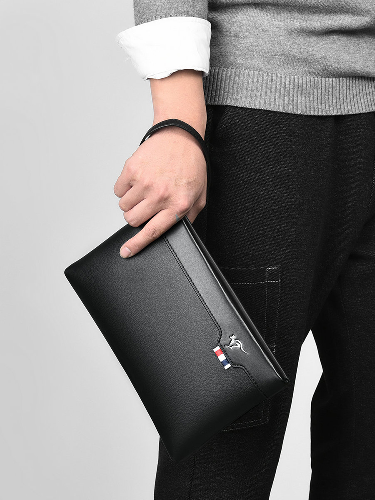 PU Leather Men's Clutch Bag Zi - Leather Wallet Men ulasan dan harga