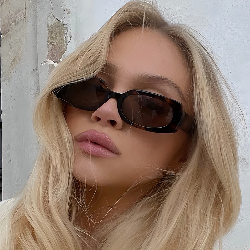 1pcs Light Luxury Rectangle Su - Sunglasses Uv400 ulasan dan harga