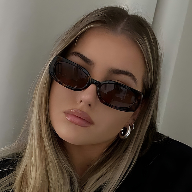 1pcs Light Luxury Rectangle Su - Sunglasses Uv400 ulasan dan harga
