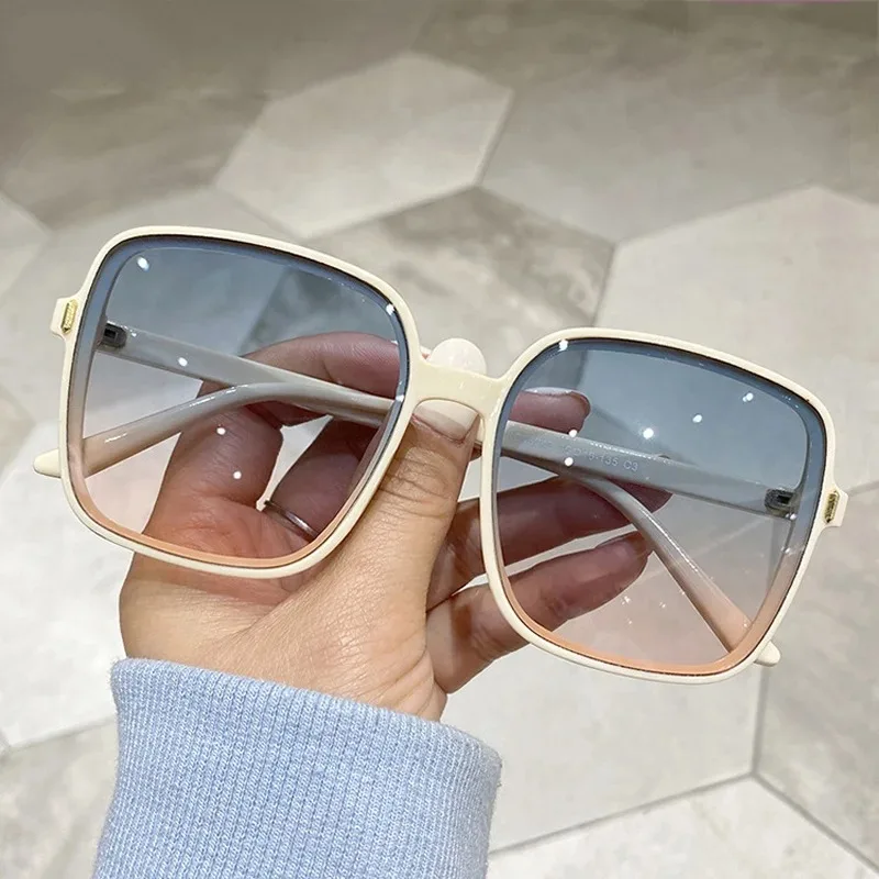 Vintage Oversized Square Sungl - Designer Sunglasses ulasan dan harga