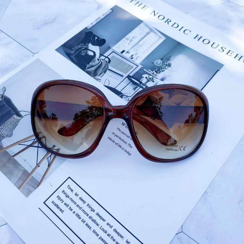 New Large Frame Circular Shape - Sunglasses Uv400 ulasan dan harga