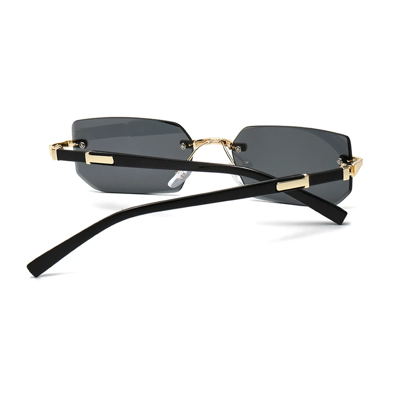 1/2pcs Trendy Rimless Sunglass - Sunglasses Uv400 ulasan dan harga